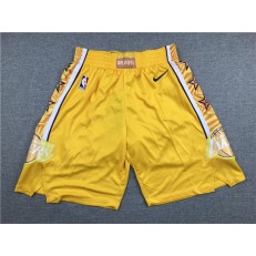 Los Angeles Lakers Yellow City Edition Nike Swingman Shorts
