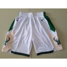 Milwaukee Bucks White Nike Shorts