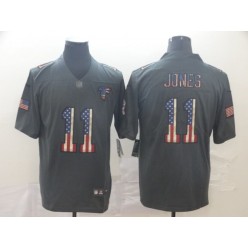 Atlanta Falcons #11 Julio Jones 2019 Salute To Service USA Flag Fashion Limited Nike NFL Men Jersey