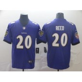 Baltimore Ravens #20 Ed Reed Purple Vapor Untouchable Limited Nike NFL Men Jersey