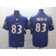 Baltimore Ravens #83 Willie Snead IV Purple Vapor Untouchable Limited Nike NFL Men Jersey
