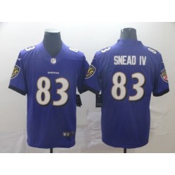 Baltimore Ravens #83 Willie Snead IV Purple Vapor Untouchable Limited Nike NFL Men Jersey