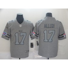 Buffalo Bills #17 Josh Allen 2019 Gray Gridiron Gray Vapor Untouchable Limited Nike NFL Men Jersey