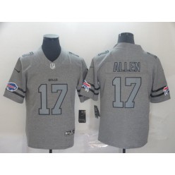 Buffalo Bills #17 Josh Allen 2019 Gray Gridiron Gray Vapor Untouchable Limited Nike NFL Men Jersey