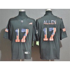 Buffalo Bills #17 Josh Allen 2019 Salute To Service USA Flag Fashion Limited Nike NFL Men Jersey