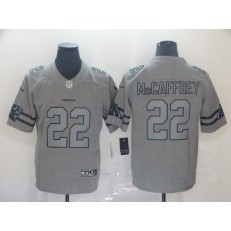 Carolina Panthers #22 Christian McCaffrey 2019 Gray Gridiron Gray Vapor Untouchable Limited Nike NFL Men Jersey