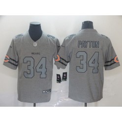 Chicago Bears #34 Walter Payton 2019 Gray Gridiron Gray Vapor Untouchable Limited Nike NFL Men Jersey