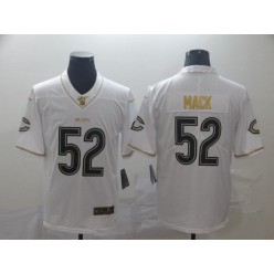 Chicago Bears #52 Khalil Mack White Gold Vapor Untouchable Limited Nike NFL Men Jersey