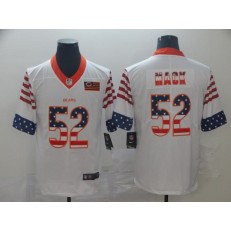 Chicago Bears #52 Khalil Mack White USA Flag Fashion Limited Nike NFL Men Jersey