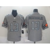 Cleveland Browns #13 Odell Beckham Jr. 2019 Gray Gridiron Gray Vapor Untouchable Limited Nike NFL Men Jersey