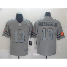 Cleveland Browns #13 Odell Beckham Jr. 2019 Gray Gridiron Gray Vapor Untouchable Limited Nike NFL Men Jersey