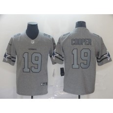 Dallas Cowboys #19 Amari Cooper 2019 Gray Gridiron Gray Vapor Untouchable Limited Nike NFL Men Jersey