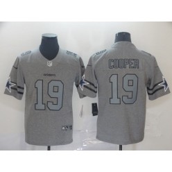 Dallas Cowboys #19 Amari Cooper 2019 Gray Gridiron Gray Vapor Untouchable Limited Nike NFL Men Jersey