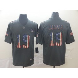 Dallas Cowboys #19 Amari Cooper 2019 Salute To Service USA Flag Fashion Limited Nike NFL Men Jersey