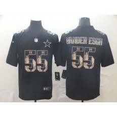 Dallas Cowboys #55 Leighton Vander Esch Black Statue Of Liberty Limited Nike NFL Men Jersey