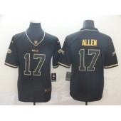 Buffalo Bills #17 Josh Allen Black Gold Throwback Vapor Untouchable Limited Nike NFL Men Jersey