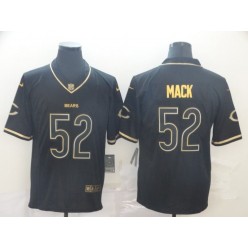 Chicago Bears #52 Khalil Mack Black Gold Throwback Vapor Untouchable Limited Nike NFL Men Jersey