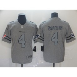 Houston Texans #4 Deshaun Watson 2019 Gray Gridiron Gray Vapor Untouchable Limited Nike NFL Men Jersey