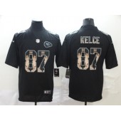 Kansas City Chiefs #87 Travis Kelce Black Statue Of Liberty Limited Nike NFL Men Jersey