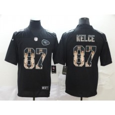 Kansas City Chiefs #87 Travis Kelce Black Statue Of Liberty Limited Nike NFL Men Jersey
