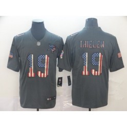 Minnesota Vikings #19 Adam Thielen 2019 Salute To Service USA Flag Fashion Limited Nike NFL Men Jersey
