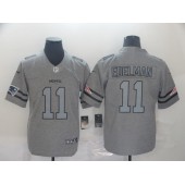 New England Patriots #11 Julian Edelman 2019 Gray Gridiron Gray Vapor Untouchable Limited Nike NFL Men Jersey