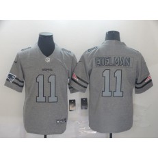New England Patriots #11 Julian Edelman 2019 Gray Gridiron Gray Vapor Untouchable Limited Nike NFL Men Jersey