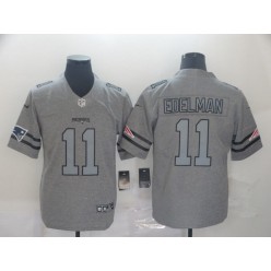 New England Patriots #11 Julian Edelman 2019 Gray Gridiron Gray Vapor Untouchable Limited Nike NFL Men Jersey