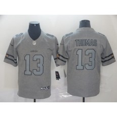 New Orleans Saints #13 Michael Thomas 2019 Gray Gridiron Gray Vapor Untouchable Limited Nike NFL Men Jersey