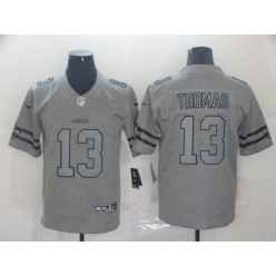 New Orleans Saints #13 Michael Thomas 2019 Gray Gridiron Gray Vapor Untouchable Limited Nike NFL Men Jersey