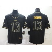 New Orleans Saints #13 Michael Thomas Black Gold Throwback Vapor Untouchable Limited Nike NFL Men Jersey