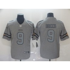 New Orleans Saints #9 Drew Brees 2019 Gray Gridiron Gray Vapor Untouchable Limited Nike NFL Men Jersey