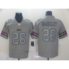 New York Giants #26 Saquon Barkley 2019 Gray Gridiron Gray Vapor Untouchable Limited Nike NFL Men Jersey