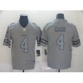 Oakland Raiders #4 Derek Carr 2019 Gray Gridiron Gray Vapor Untouchable Limited Nike NFL Men Jersey