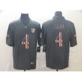 Oakland Raiders #4 Derek Carr 2019 Salute To Service USA Flag Fashion Limited Nike NFL Men Jersey