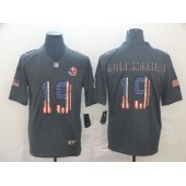 Pittsburgh Steelers #19 JuJu Smith-Schuster 2019 Salute To Service USA Flag Fashion Limited Nike NFL Men Jersey