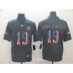 Pittsburgh Steelers #19 JuJu Smith-Schuster 2019 Salute To Service USA Flag Fashion Limited Nike NFL Men Jersey