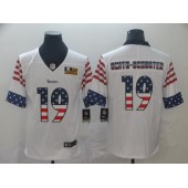 Pittsburgh Steelers #19 JuJu Smith-Schuster White USA Flag Fashion Limited Nike NFL Men Jersey