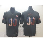 Pittsburgh Steelers #90 T.J. Watt 2019 Salute To Service USA Flag Fashion Limited Nike NFL Men Jersey