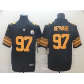 Pittsburgh Steelers #97 Cameron Heyward Black Color Rush Limited Nike NFL Men Jersey