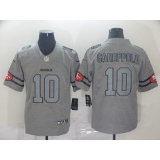 San Francisco 49ers #10 Jimmy Garoppolo 2019 Gray Gridiron Gray Vapor Untouchable Limited Nike NFL Men Jerseys