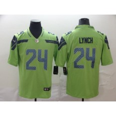 Seattle Seahawks #24 Marshawn Lynch Green Vapor Untouchable Limited Nike NFL Men Jersey