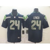 Seattle Seahawks #24 Marshawn Lynch Navy Vapor Untouchable Limited Nike NFL Men Jersey