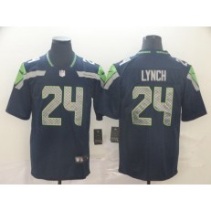 Seattle Seahawks #24 Marshawn Lynch Navy Vapor Untouchable Limited Nike NFL Men Jersey
