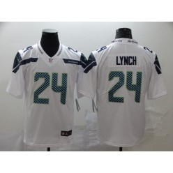 Seattle Seahawks #24 Marshawn Lynch White Vapor Untouchable Limited Nike NFL Men Jersey