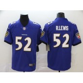 Baltimore Ravens #52 Ray Lewis Purple Vapor Untouchable Limited Nike NFL Men Jersey