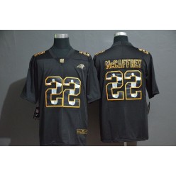 Carolina Panthers #22 Christian McCaffrey Black Jesus Faith Edition Limited Nike NFL Men Jersey