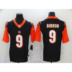 Cincinnati Bengals #9 Joe Burrow Black 2020 NFL Draft First Round Pick Vapor Untouchable Limited Nike NFL Men Jersey