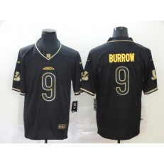 Cincinnati Bengals #9 Joe Burrow Black Gold Vapor Untouchable Limited Nike NFL Men Jersey