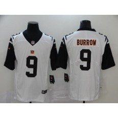 Cincinnati Bengals #9 Joe Burrow White 2020 NFL Draft First Round Pick Color Rush Limited Nike NFL Men Jersey